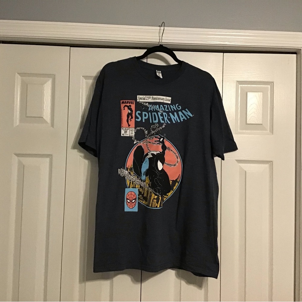 Marvels The Amazing SpiderMan Special 25th Anniversary T-shirt Mens Size XL